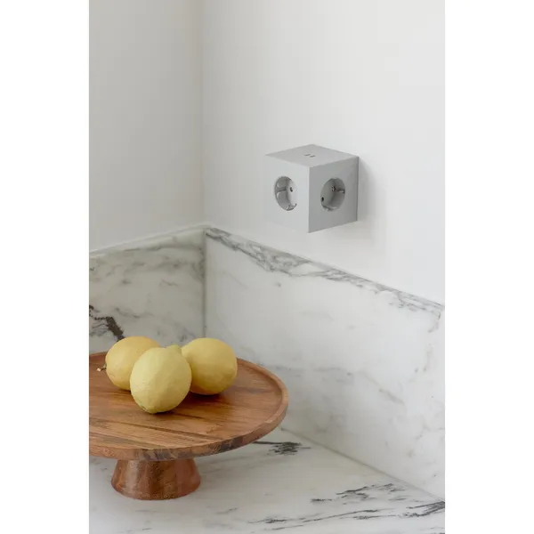 Square 2 Socket Gotland Gray
