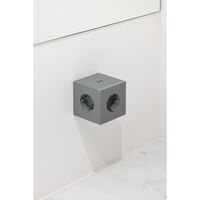 Square 2 Socket Oak Green