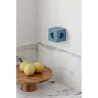 Square 2 Socket Shark Blue
