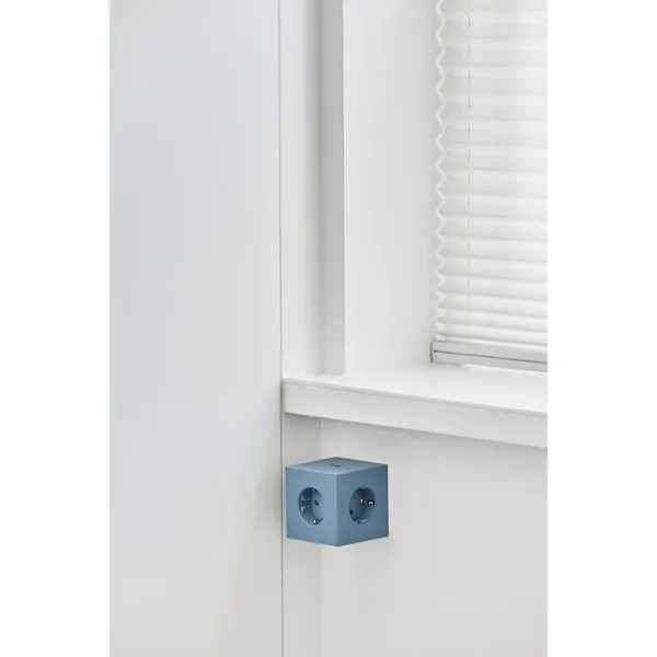 Square 2 Socket Shark Blue