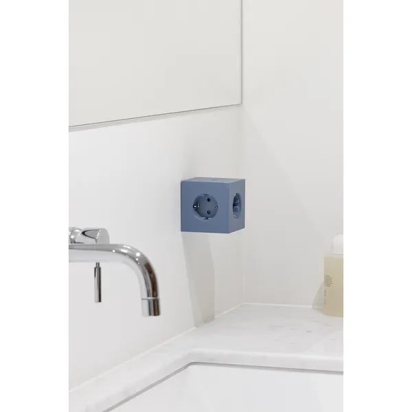 Square 2 Socket Shark Blue