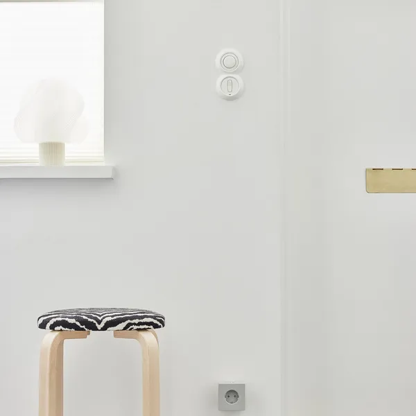 Square 2 Socket Beżowy