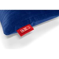 Cuscino Hotspot Linea Quadro Velvet Flash Blu
