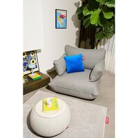 Cuscino Hotspot Linea Quadro Velvet Flash Blu