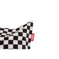 Original Slim Teddy Sitzsack Chess Schwarz Ecru