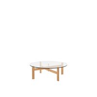Round Coffee Table 88 cm Oak