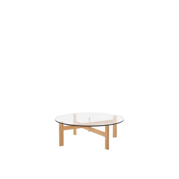 Runder Couchtisch 88 cm Eiche