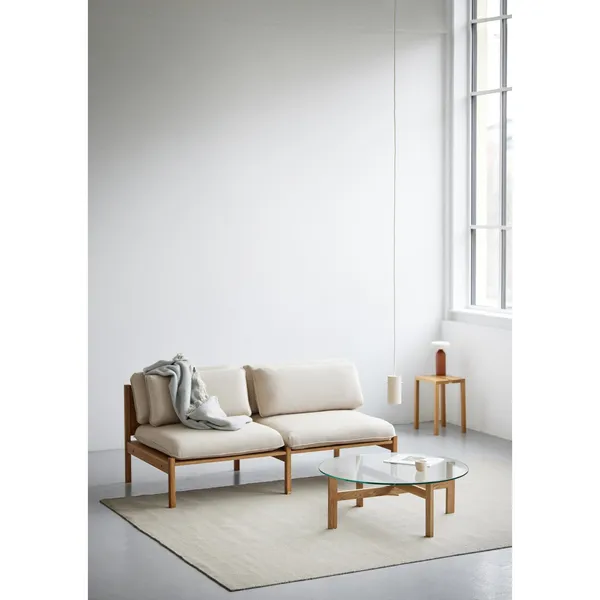 Round Coffee Table 88 cm Oak