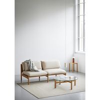 Round Coffee Table 88 cm Oak