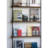 Zeitschriftenregal Bücherregal Mittel Eiche/ Schwarz