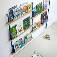 Zeitschriftenregal Bücherregal Mittel Eiche/ Schwarz