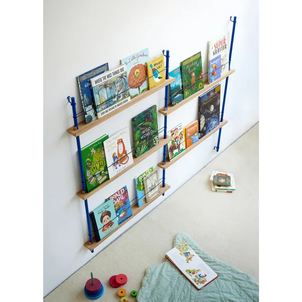 Zeitschriftenregal Bücherregal Mittel-Eiche/Warmgrau
