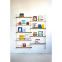 Zeitschriftenregal Bücherregal Mittel Eiche/ Weiß