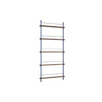 Magazine Shelving Reol Høj Røget Eg/Deep Blue