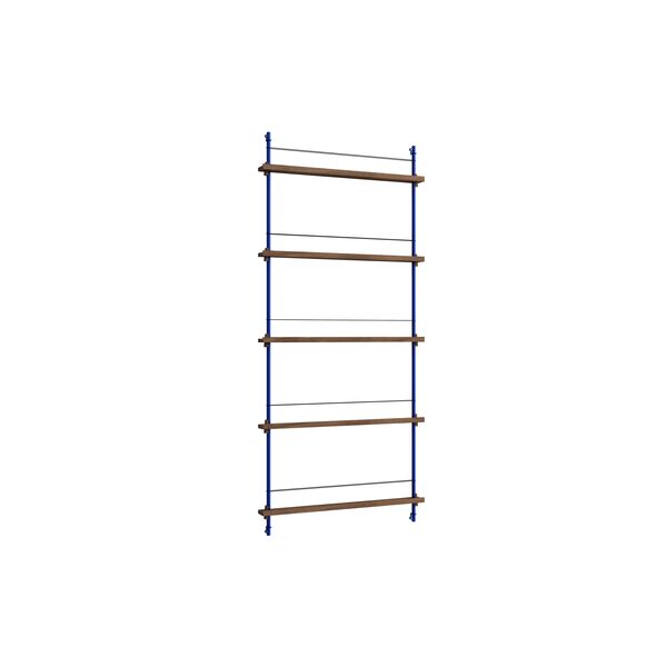 Étagère à Magazines , Bibliothèque Haute en Chêne Fumé/bleu Foncé