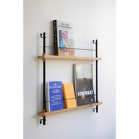 Magazine Shelving Bookcase Small Black