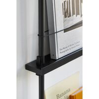 Magazine Shelving Bookcase Small Black