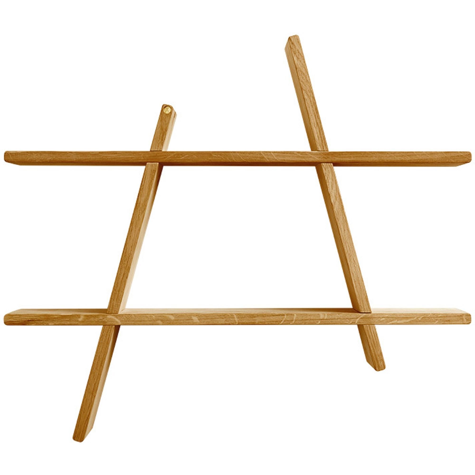 A-hyllehylle Medium 52x9x46 Røkt Oljet Ask
