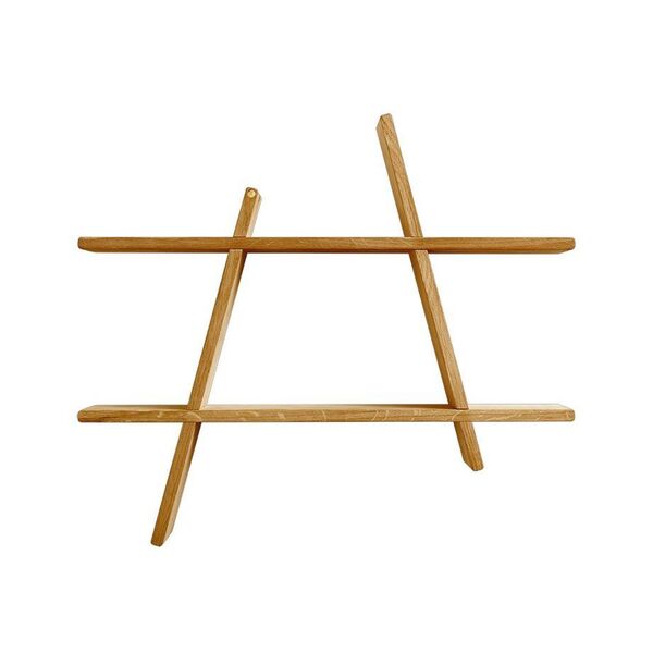 A-Shelf Estante Grande 78x12x67 Fresno Aceitado Ahumado