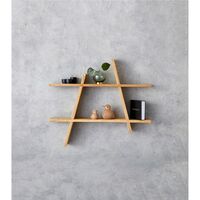 A-Shelf Plank Groot 78x12x67 Gerookt Geolied As