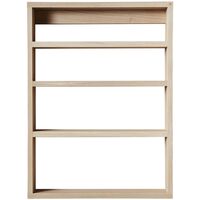 A-Podium Regal 70x10x52 Weiß Lackierte Eiche