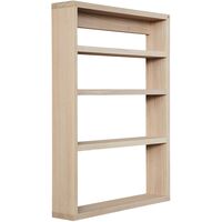 A-Podium Regal 70x10x52 Weiß Lackierte Eiche