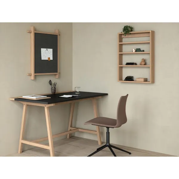 A-Podium Regal 70x10x52 Weiß Lackierte Eiche