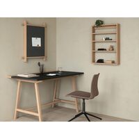 A-Podium Regal 70x10x52 Weiß Lackierte Eiche