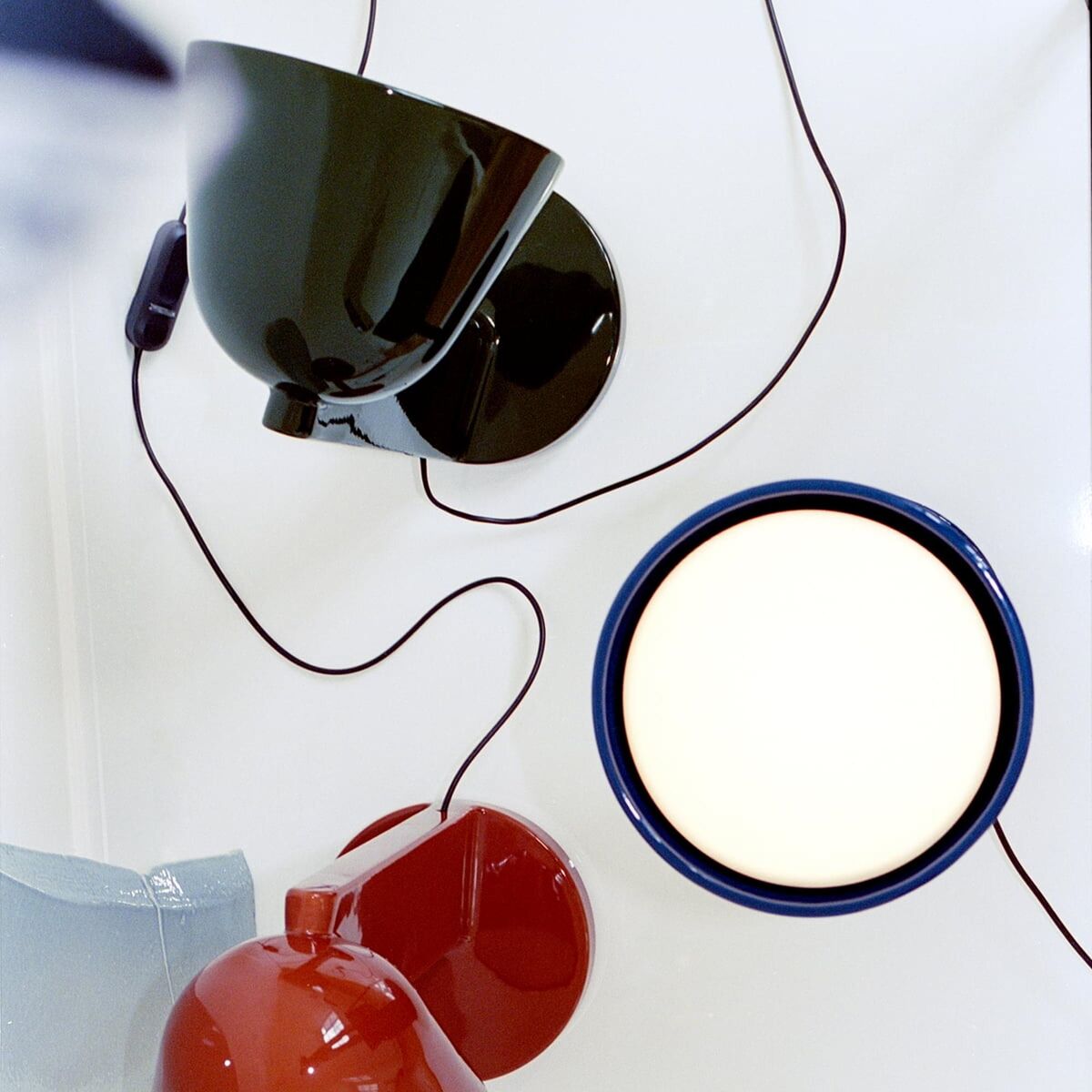 Céramique Up Bordlampe Rust Red