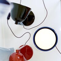 Céramique Up Bordlampe Rust Red
