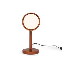 Céramique Side Table Lamp Rust Red
