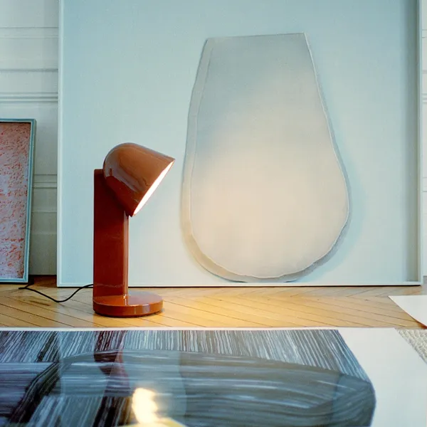 Céramique Down Table Lamp Navy Blue