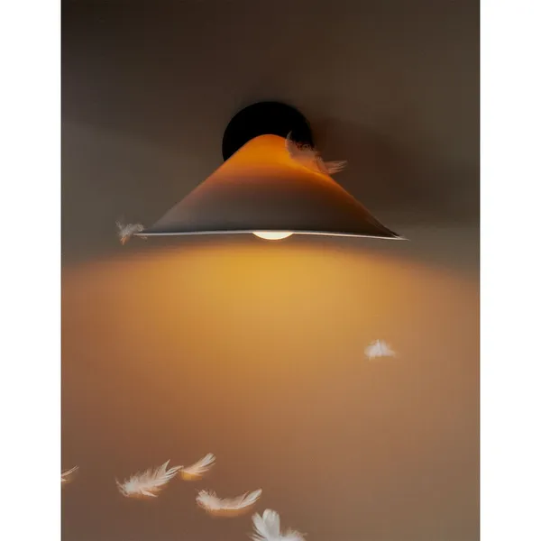 DCWéditions Plume Væglampe Polycarbonat/Sort