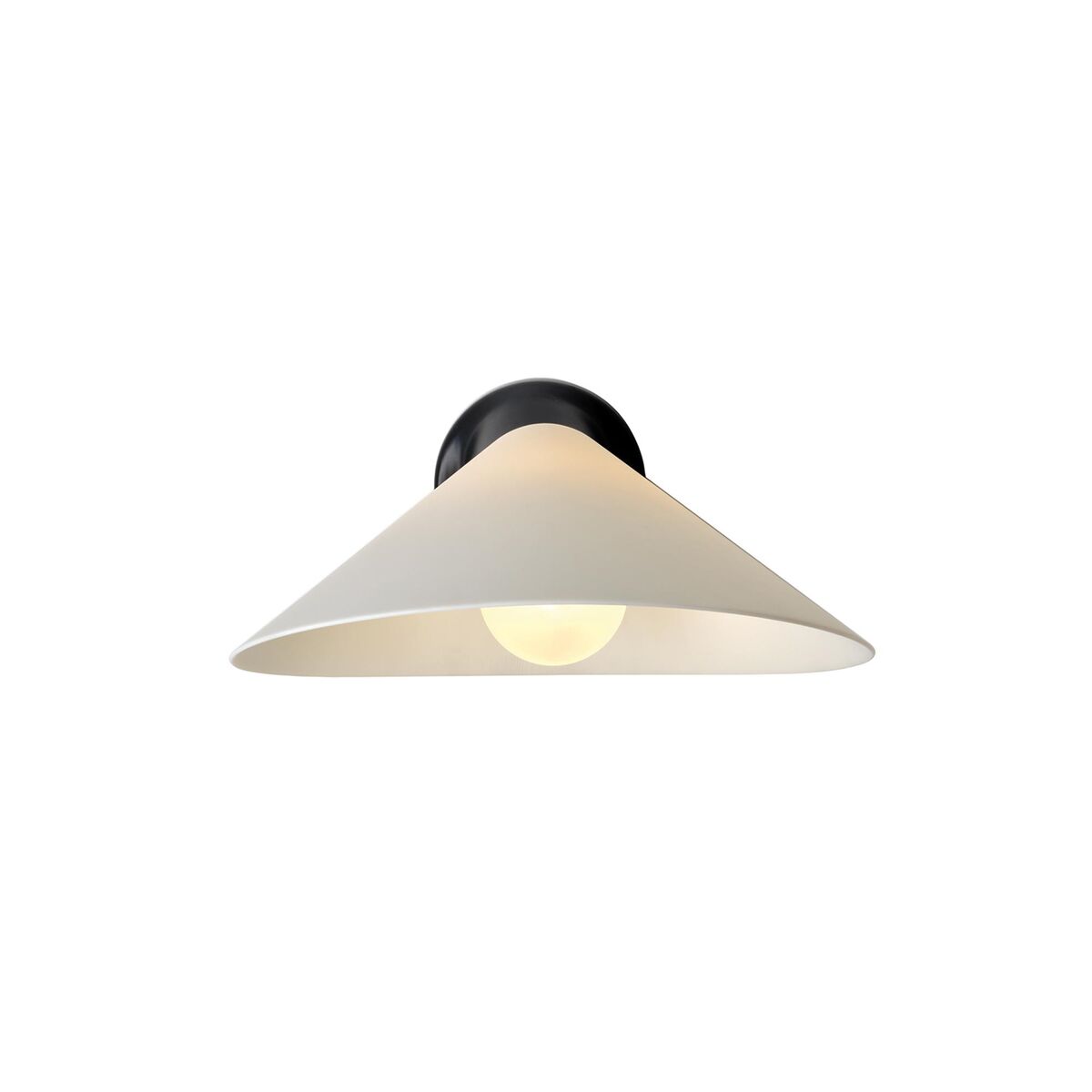 DCWéditions Plume SW Væglampe Sort/Porcelæn