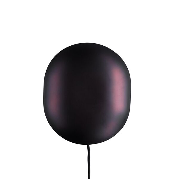 Clam Wandlampe Schwarz Gebrannt