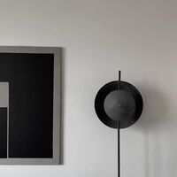 Dawn Lampada da Terra Alluminio Ossidato