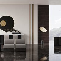 The Moon Stehlampe Messing