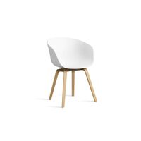 AAC22 Eetkamerstoel Eiken/ Wit