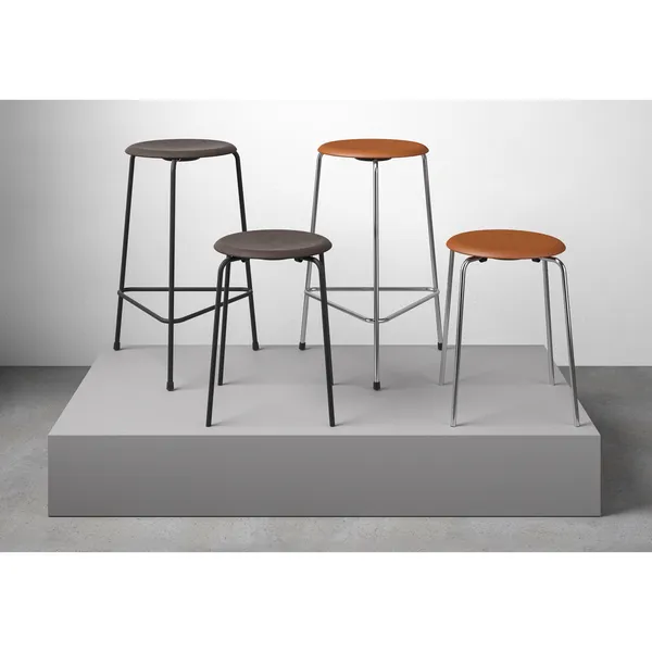 High Dot Barkrakk H65 3-bent Krom/ Sort Sort
