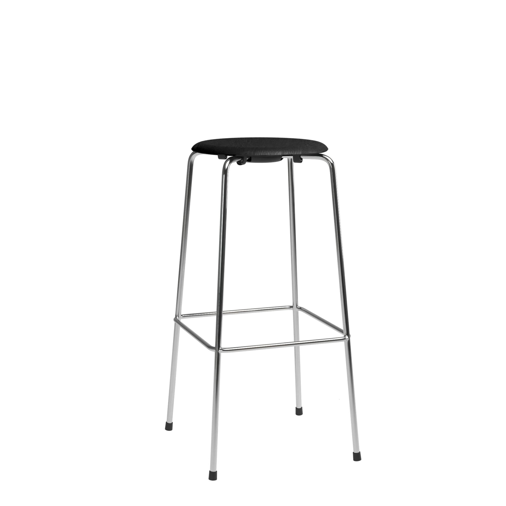 High Dot Barkrakk H76 4-bens Krom/ Sort Ask