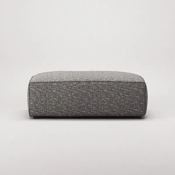 Grand Footstool Grey Marble