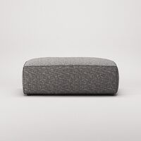 Grand Footstool Grey Marble