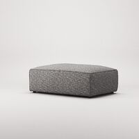 Grand Footstool Grey Marble
