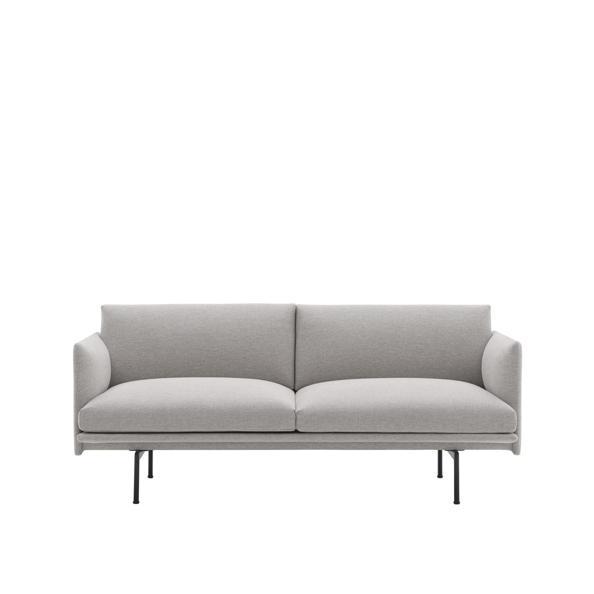 Outline 2-personers Sofa Clay 12/Sort