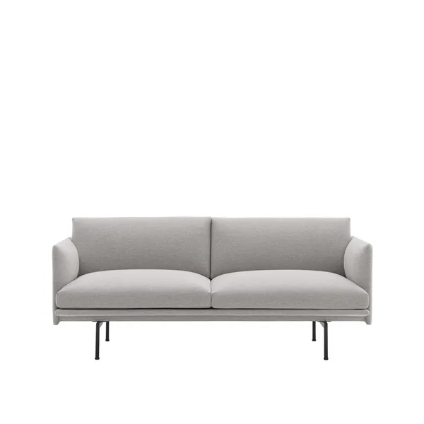 Outline 2-seater Sofa Clay 12/ Black