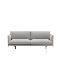 Outline 2-seater Sofa Clay 12/ Black