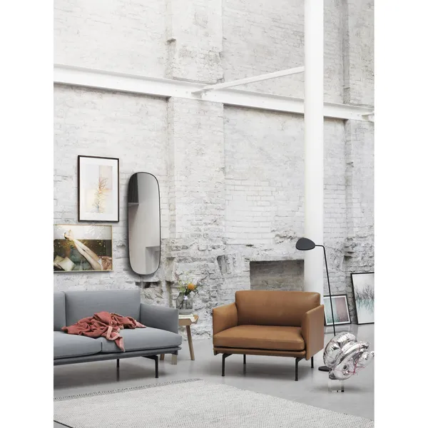 Outline 2-seater Sofa Clay 12/ Black