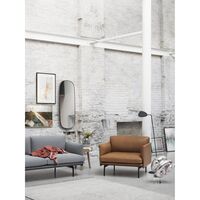 Outline 2-seater Sofa Clay 12/ Black