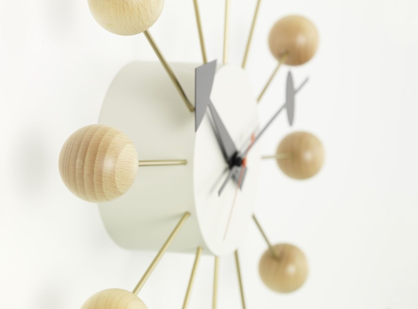 Ball Clock Wall Clock Beech | AndLight