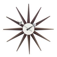 Sunburst-klokke Valnøtt